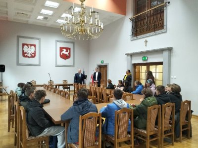 Młodzież z Sawina z wizytą w Wojsławicach